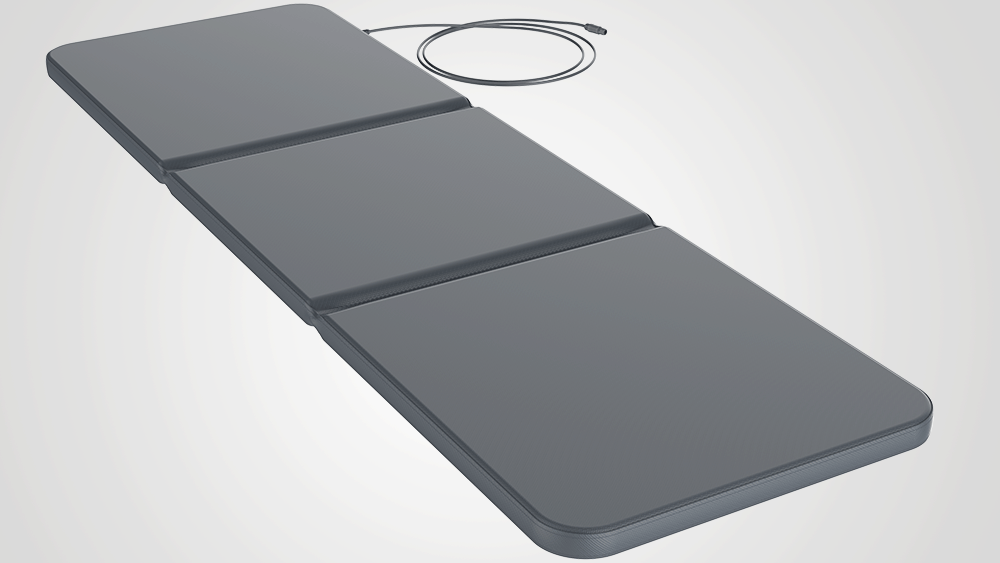 The Exagon Mat whole-body applicator, foldable in three segments