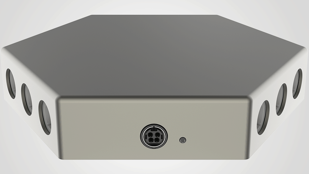 The hexagonal iMRS prime connector box with applicator jacks on each side